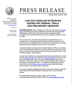 Last-Day Deadline Extensions Expire