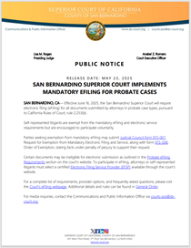 SBSC Implements Mandatory eFiling for Probate Cases