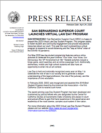 SBSC Launches Virtual Law Day Program