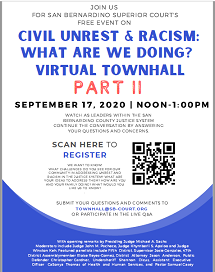 SBSC Virtual Townhall On Civil Unrest And Racism Part II